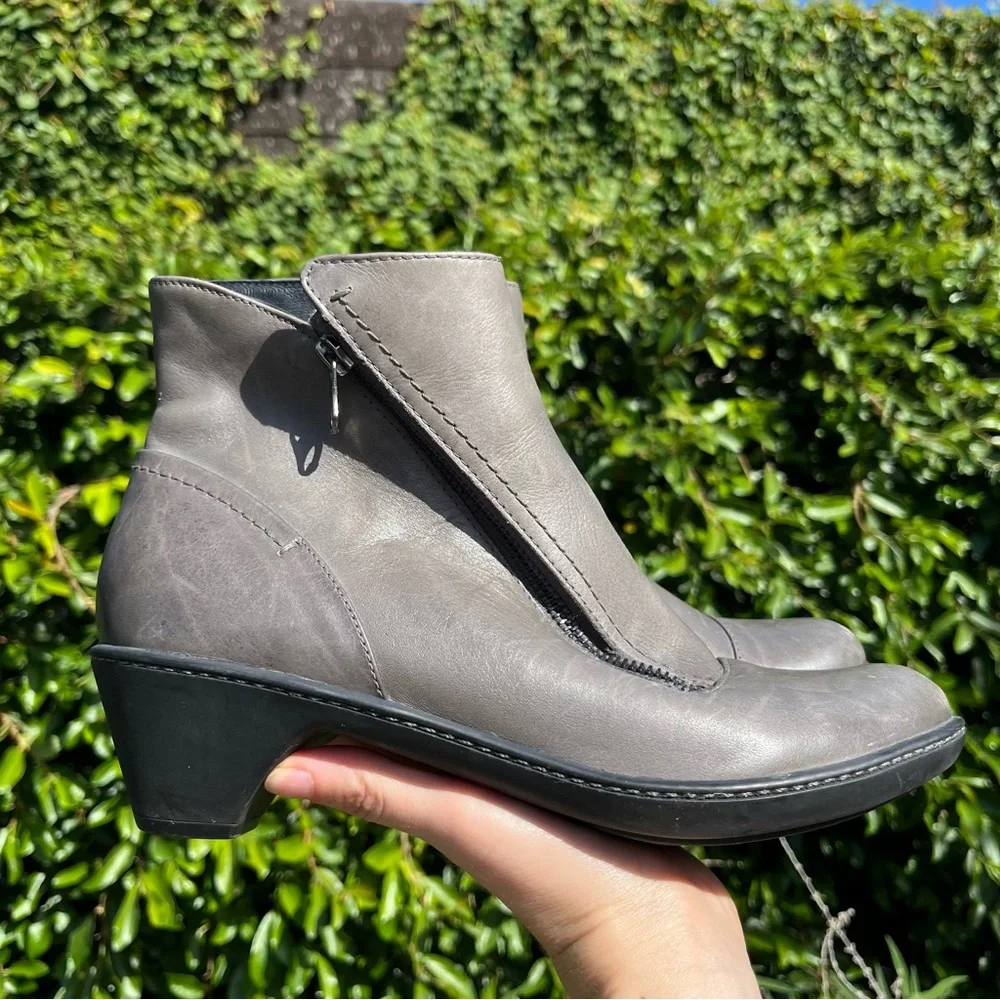 Dansko Billie Ankle Boots EUR 39 US 8-8.5 Burnished Grey Nappa Leather Cottage